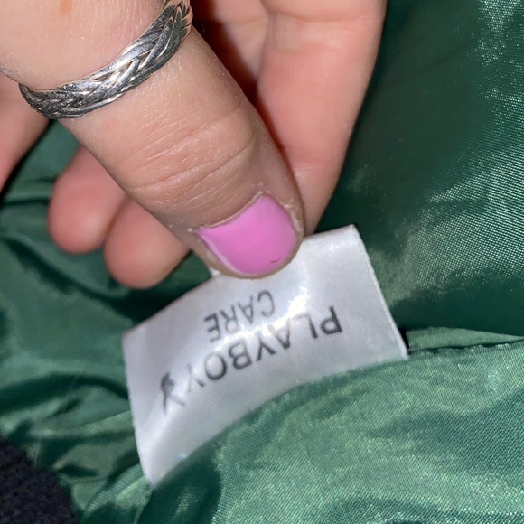 ❗️RARE❗️PLAYBOY💚BUNNY PUFFER JACKET COAT - Picture 7 of 16